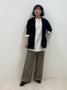 「インディヴィ」｜「アイテム（その他シューズ）」を使った、kanaさん（レディース・153cm）の秋コーディネート