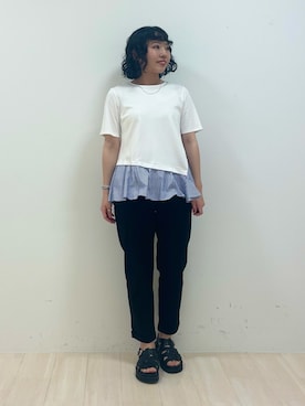 「インディヴィ」｜「アイテム（サンダル）」を使った、kanaさん（レディース・153cm）の夏コーディネート