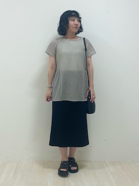「インディヴィ」｜「アイテム（サンダル）」を使った、kanaさん（レディース・153cm）の夏コーディネート