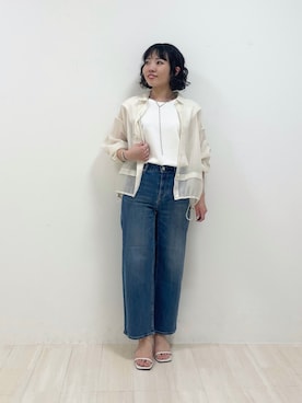 「インディヴィ」｜kanaさん（レディース・153cm）の夏コーディネート
