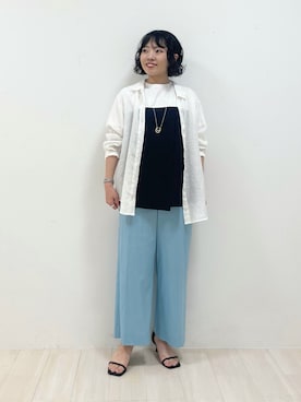 「インディヴィ」｜kanaさん（レディース・153cm）の夏コーディネート