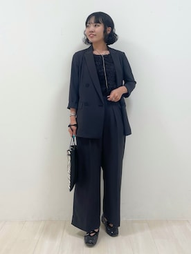 INDIVI（インディヴィ）の「[L]【マシンウォッシュ】ドット柄