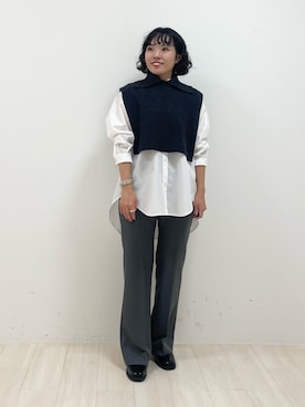 「インディヴィ」｜「アイテム（その他シューズ）」を使った、kanaさん（レディース・153cm）の秋コーディネート