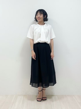 「オフィススタイル」｜「アイテム（その他）」を使った、kanaさん（レディース・153cm）の夏コーディネート