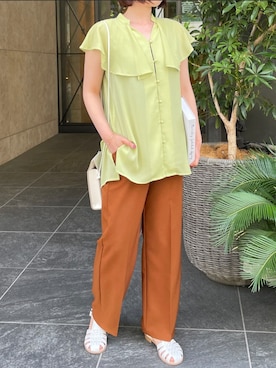 「フォロー、イイネ、お気に入り登録お願いします♡」｜「アイテム（その他）」を使った、mayuさん（レディース・158cm）の春コーディネート