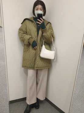 「StyleSea（スタイルシー）のアイテム（ブルゾン）」を使った、mayuさん（レディース・158cm）の秋コーディネート