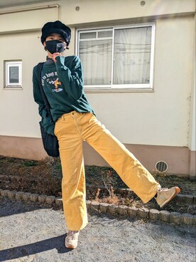 「新年一発目」｜「アイテム（帽子）」を使った、ゆりデコさん（レディース・165cm）の冬コーディネート