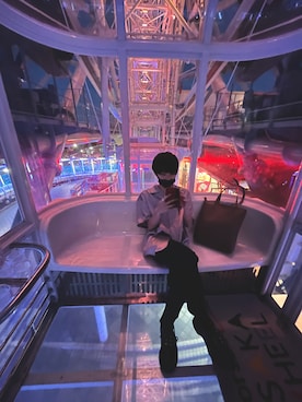 「ハイソールスニーカー」｜つばきちのファッション部屋さん（メンズ・165cm）の春コーディネート