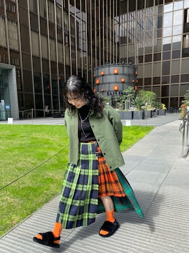 綾音さん（レディース・156cm）の秋コーディネート