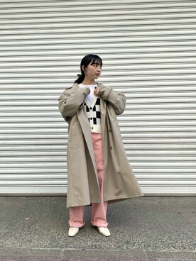 「VACHEMENT（ヴァシュモン）のアイテム（ジャケット/アウター）」を使った、綾音さん（レディース・156cm）の冬コーディネート
