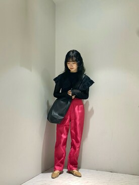 綾音さん（レディース・156cm）の秋コーディネート