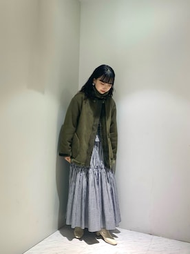 「VACHEMENT（ヴァシュモン）のアイテム（ジャケット/アウター）」を使った、綾音さん（レディース・156cm）の冬コーディネート