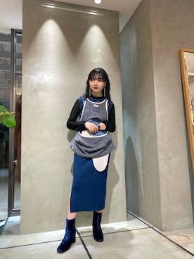 綾音さん（レディース・156cm）の秋コーディネート