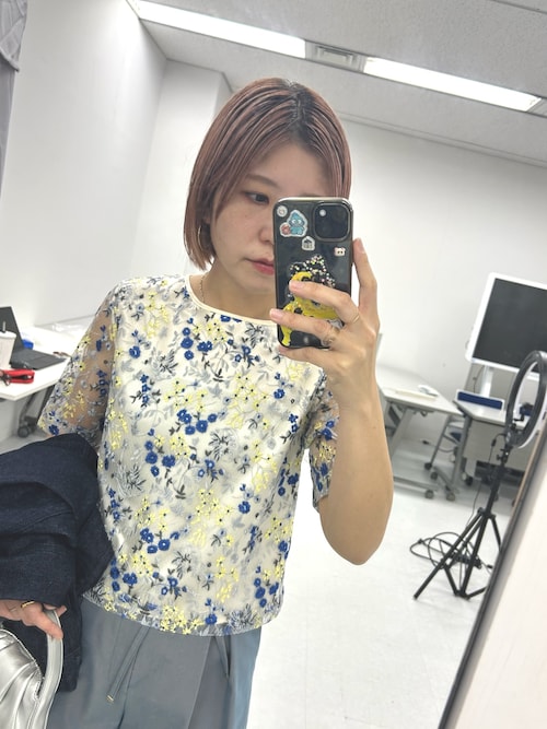 フラワー刺繍セミシアーブラウス（シャツ/ブラウス）｜URBAN RESEARCH 