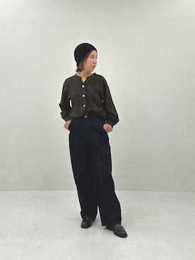 「F by ROSSO（エフバイロッソ）のアイテム」を使った、Adaさん（レディース・163cm）の秋コーディネート