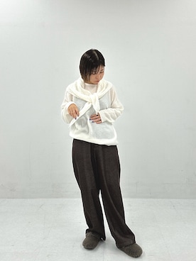 「F by ROSSO（エフバイロッソ）のアイテム」を使った、Adaさん（レディース・163cm）の秋コーディネート