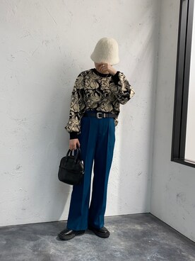 「apres jour mignon（アプレジュールミニョン）のアイテム（帽子）」を使った、uraさん（レディース・160cm）の秋コーディネート