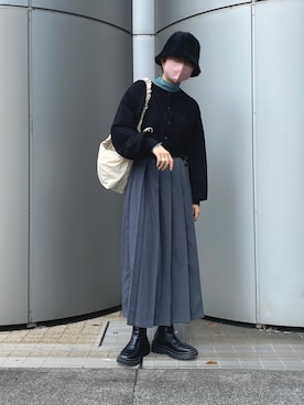 「apres jour mignon（アプレジュールミニョン）のアイテム（帽子）」を使った、uraさん（レディース・160cm）の秋コーディネート
