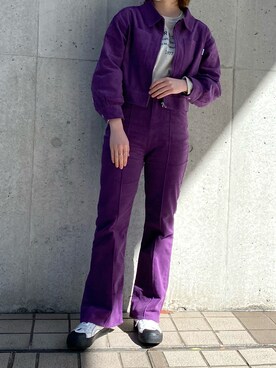 「KIRSH（キルシー）のアイテム（ブルゾン）」を使った、uraさん（レディース・160cm）の春コーディネート