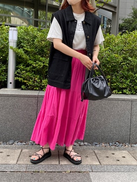 uraさん（レディース・160cm）の夏コーディネート