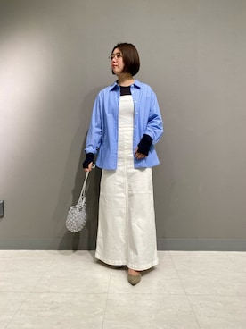 「Lee（リー）のアイテム（ワンピース）」を使った、shimaさん（レディース・153cm）の春コーディネート