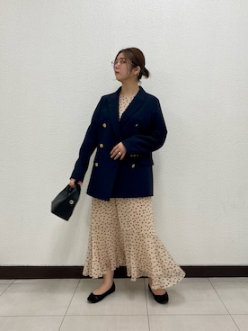 「学校」｜「アイテム（その他アウター）」を使った、shimaさん（レディース・152cm）の春コーディネート