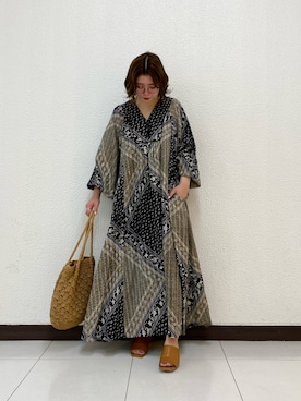 「sara mallika（サラ マリカ）のアイテム（ワンピース）」を使った、shimaさん（レディース・152cm）の春コーディネート