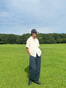 「thisisneverthat（ディスイズネバーザット）のアイテム（パンツ）」を使った、kouuuuuukiさん（メンズ・175cm）の夏コーディネート