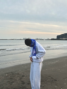 「アイテム（ニットキャップ/ビーニー）」を使った、kouuuuuukiさん（メンズ・175cm）の春コーディネート