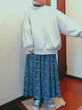 「EDWIN（エドウィン）のアイテム（シューズ）」を使った、yuuu さん（レディース・153cm）の春コーディネート