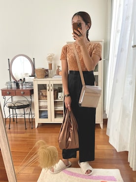 「macromauro（マクロマウロ）のアイテム（バッグ）」を使った、.さん（レディース・156cm）の秋コーディネート