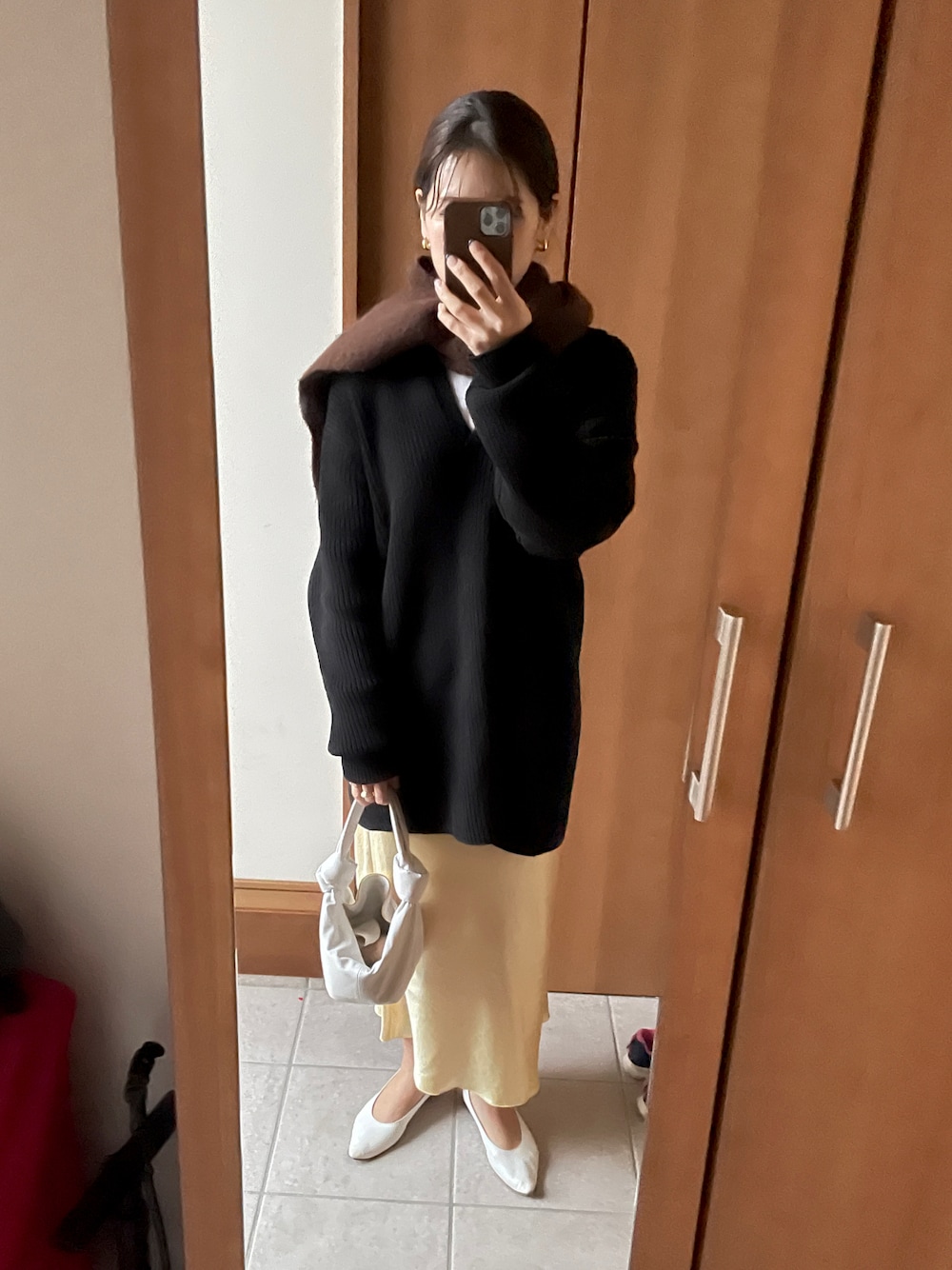 トップス ENOF knit black ENOF（イナフ）の「rib knit top（ニット/セーター）」 - WEAR