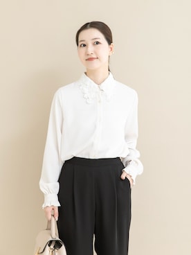 「URBAN RESEARCH ROSSO WOMEN（アーバンリサーチ　ロッソ）のアイテム」を使った、UNAさん（レディース・162cm）の冬コーディネート