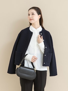 「アイテム（セットアップ）」を使った、UNAさん（レディース・162cm）の冬コーディネート