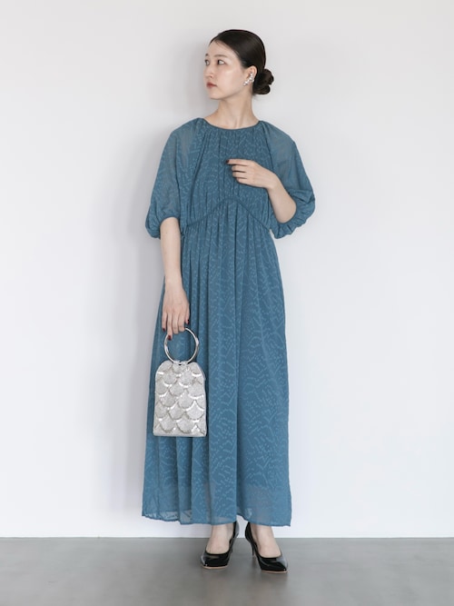 ジャガードギャザーパフドレス（ワンピース）｜URBAN RESEARCH ROSSO