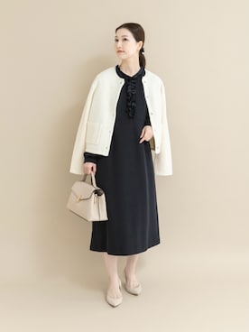 「URBAN RESEARCH ROSSO WOMEN（アーバンリサーチ　ロッソ）のアイテム」を使った、UNAさん（レディース・162cm）の冬コーディネート