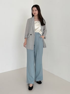 「アイテム（その他トップス）」を使った、UNAさん（レディース・162cm）の夏コーディネート