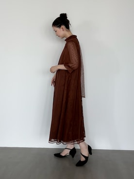 「アイテム（シューズ小物/雑貨）」を使った、UNAさん（レディース・162cm）の秋コーディネート