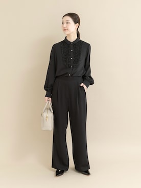 「URBAN RESEARCH ROSSO WOMEN（アーバンリサーチ　ロッソ）のアイテム」を使った、UNAさん（レディース・162cm）の冬コーディネート