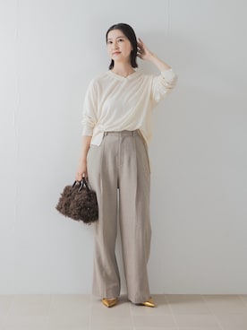 「URBAN RESEARCH ROSSO WOMEN（アーバンリサーチ　ロッソ）のアイテム」を使った、UNAさん（レディース・162cm）の秋コーディネート