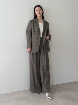 「アイテム（その他アウター）」を使った、UNAさん（レディース・162cm）の秋コーディネート