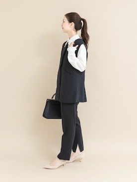 「アイテム（セットアップ）」を使った、UNAさん（レディース・162cm）の冬コーディネート