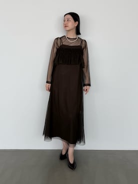 「URBAN RESEARCH ROSSO WOMEN（アーバンリサーチ　ロッソ）のアイテム」を使った、UNAさん（レディース・162cm）の冬コーディネート