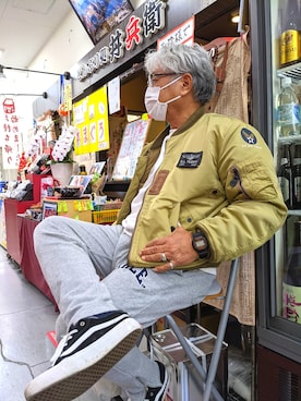 「TEDMAN（テッドマン）のアイテム」を使った、avirexsさん（メンズ・165cm）の冬コーディネート