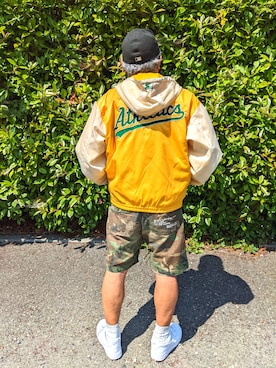 「STARTER（スターター）のアイテム（ジャケット/アウター）」を使った、avirexsさん（メンズ・165cm）の夏コーディネート