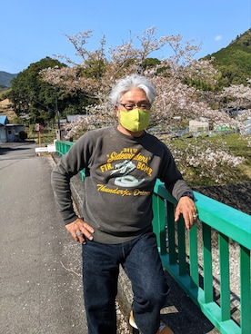 「Buzz Rickson's（バズリクソンズ）のアイテム（スウェット）」を使った、avirexsさん（メンズ・165cm）の春コーディネート