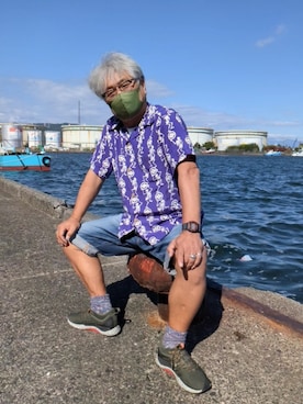 「EVISU（エヴィス）のアイテム（トップス）」を使った、avirexsさん（メンズ・165cm）の秋コーディネート