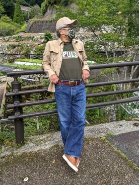 「Fanatics（ファナティクス）のアイテム」を使った、avirexsさん（メンズ・165cm）の秋コーディネート