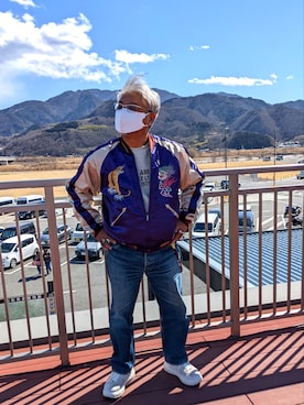 「東洋エンタープライズ（トーヨーエンタープライズ）のアイテム（ジャケット/アウター）」を使った、avirexsさん（メンズ・165cm）の春コーディネート