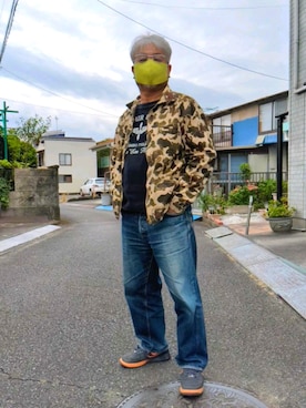 「Buzz Rickson's（バズリクソンズ）のアイテム（スウェット）」を使った、avirexsさん（メンズ・165cm）の秋コーディネート